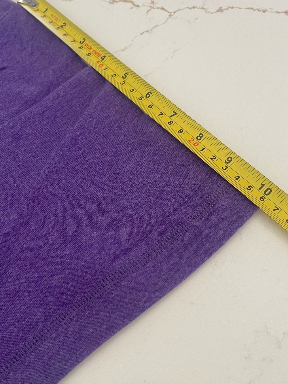 Duluth Trading Co Women’s Heather Purple Henley Short Sleeve Tee Top, Size XL - Picture 8 of 9
